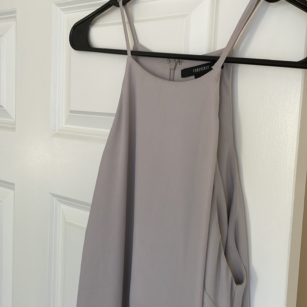 Dove Gray Dress/Long Shirt with Slits